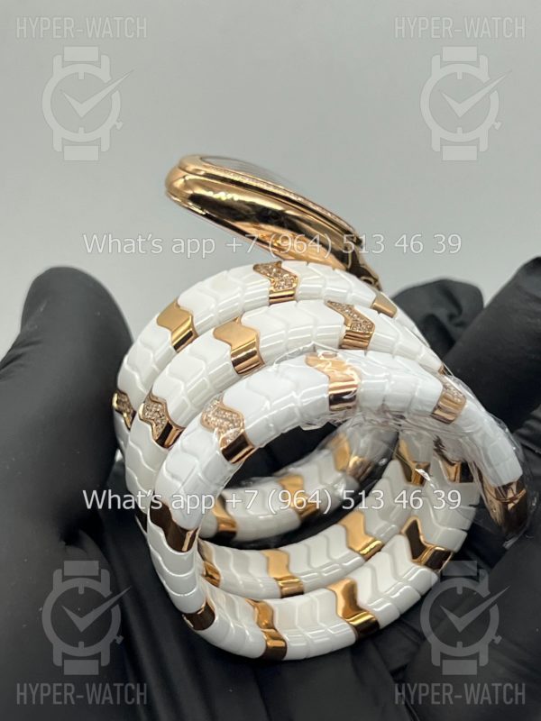 Товар Bvlgari Serpenti Spiga 35mm White Ceramic Diamond Фото 20 - Bvlgari Serpenti Spiga 35mm White Ceramic Diamond