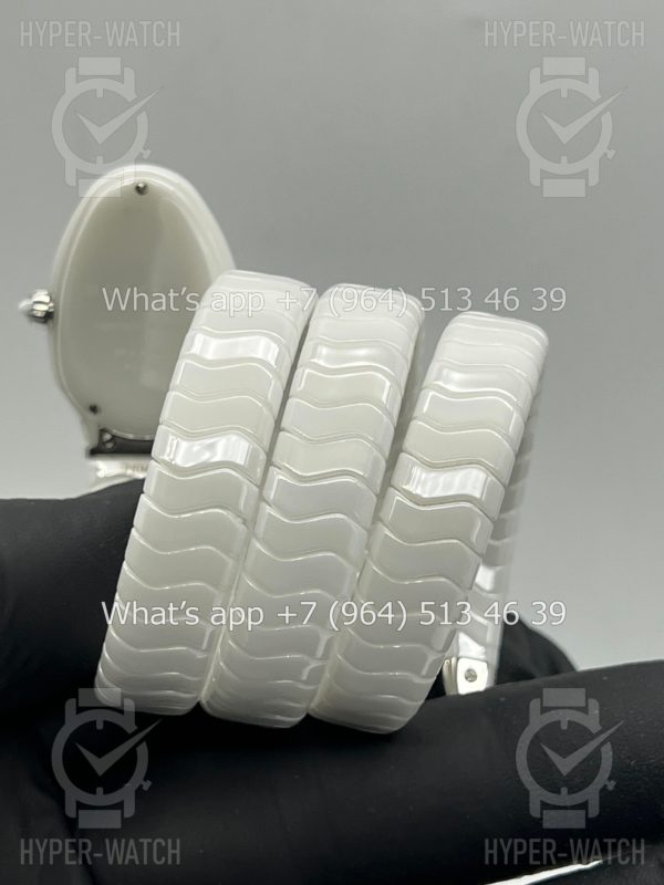 Фото 19 - Bvlgari Serpenti Spiga 35mm White Ceramic Steel