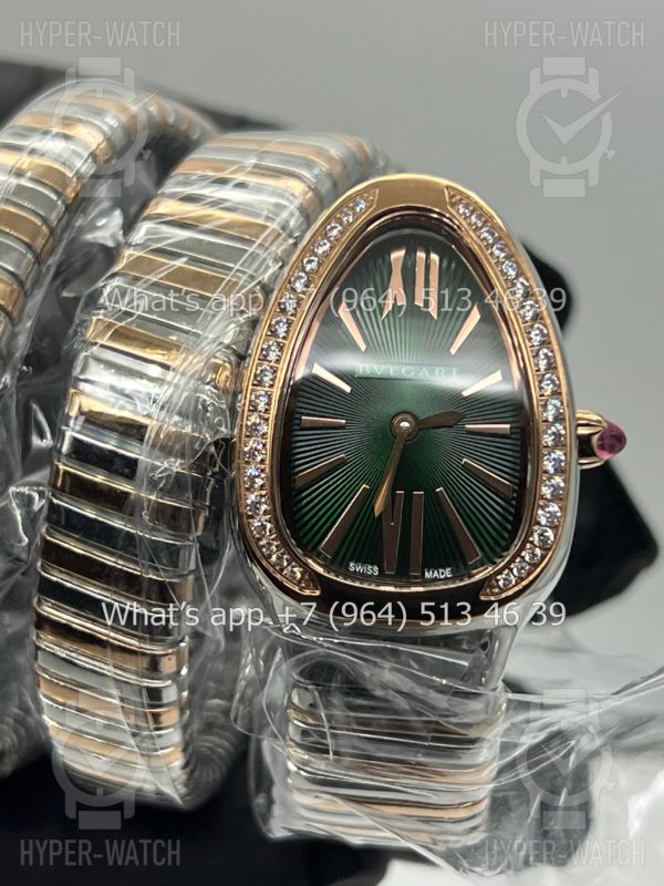 Товар Bvlgari Serpenti Tubogas 35mm 102791 Green Фото 24 - Bvlgari Serpenti Tubogas 35mm 102791 Green