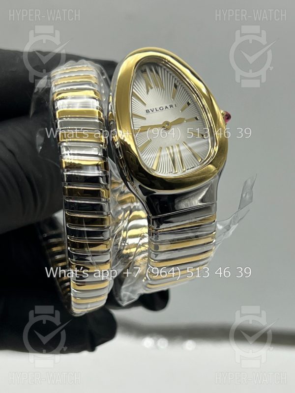 Фото 2 - Bvlgari Serpenti Tubogas 35mm White