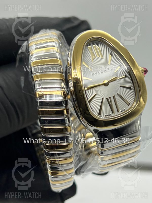 Фото 4 - Bvlgari Serpenti Tubogas 35mm White
