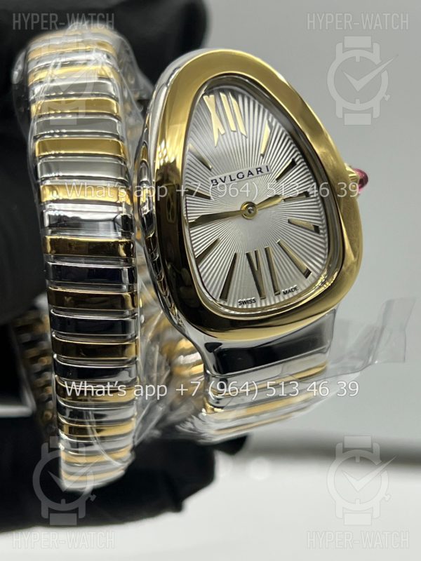 Фото 9 - Bvlgari Serpenti Tubogas 35mm White