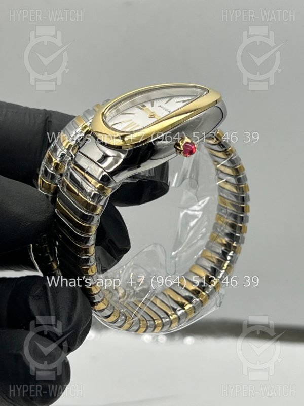 Фото 16 - Bvlgari Serpenti Tubogas 35mm White