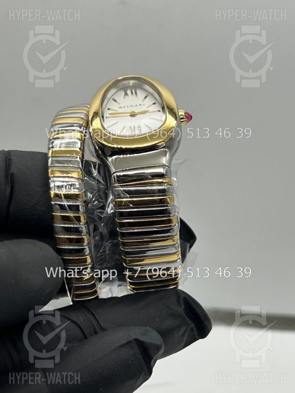 Фото 17 - Bvlgari Serpenti Tubogas 35mm White