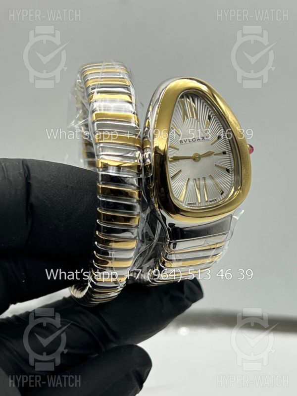 Фото 19 - Bvlgari Serpenti Tubogas 35mm White