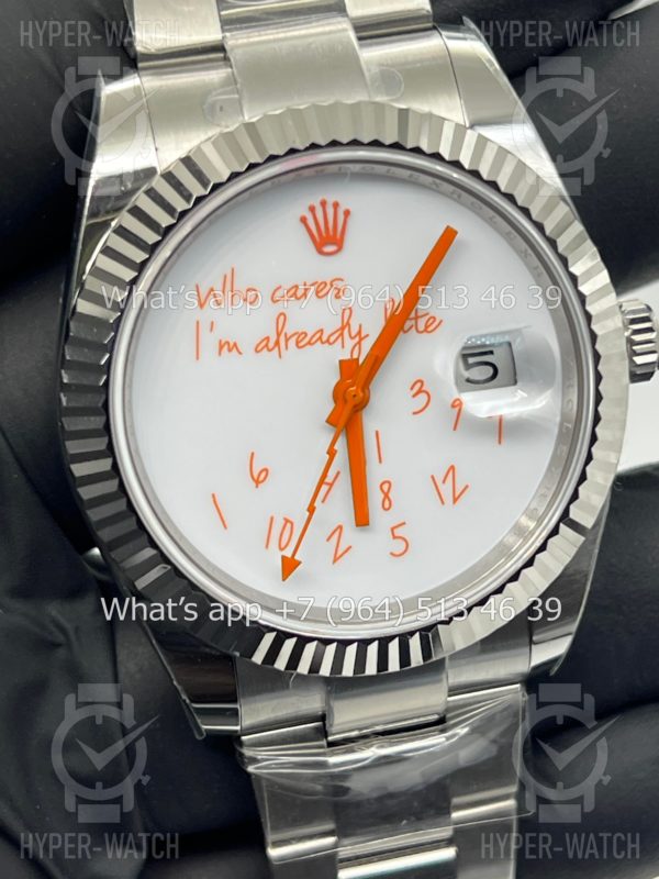 Товар Rolex Datejust 41mm 126334 Who Cares Orange Art 9324 Фото 5 - Rolex Datejust 41mm 126334 Who Cares Orange Art 9324