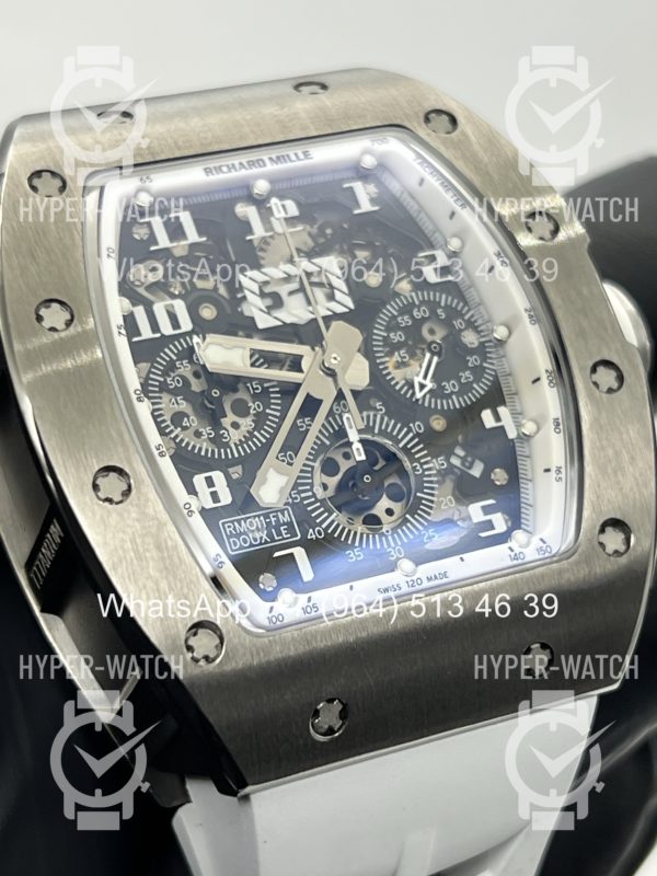 Фото 6 - Richard Mille RM 011-FM Steel White Art 9354