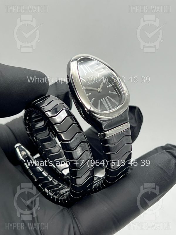 Товар Bvlgari Serpenti Spiga 35mm Ceramic Black Steel Фото 4 - Bvlgari Serpenti Spiga 35mm Ceramic Black Steel