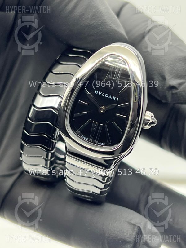 Товар Bvlgari Serpenti Spiga 35mm Ceramic Black Steel Фото 7 - Bvlgari Serpenti Spiga 35mm Ceramic Black Steel