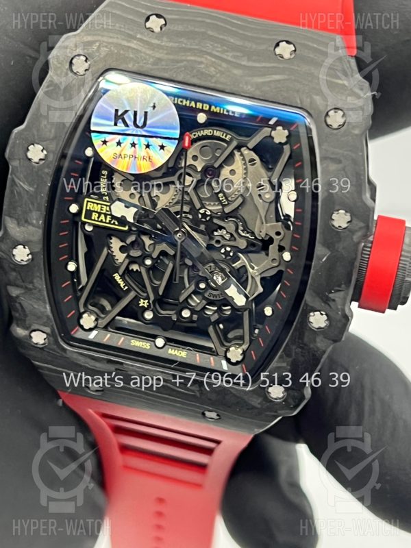 Фото 2 - Richard Mille RM 035-02 Rafa Carbon Black Red Art 9700