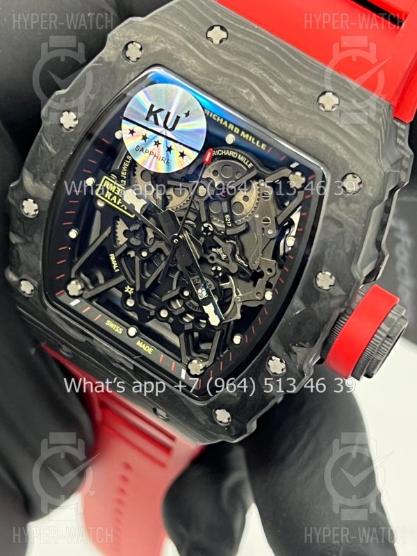 Фото 4 - Richard Mille RM 035-02 Rafa Carbon Black Red Art 9700