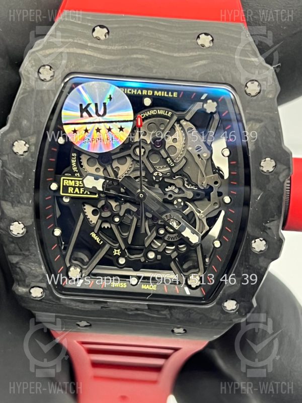 Фото 5 - Richard Mille RM 035-02 Rafa Carbon Black Red Art 9700