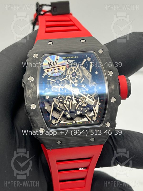 Фото 6 - Richard Mille RM 035-02 Rafa Carbon Black Red Art 9700