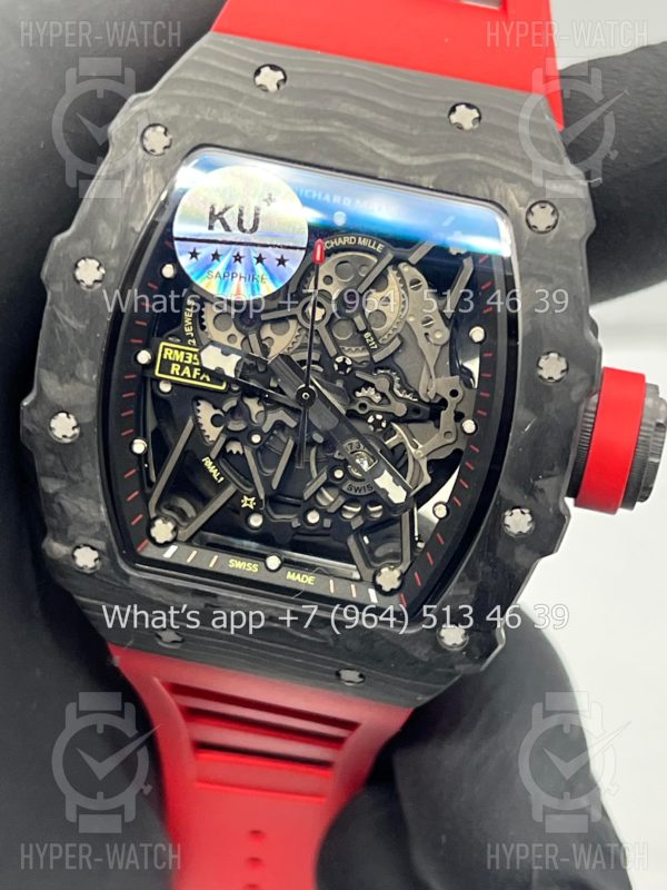 Фото 8 - Richard Mille RM 035-02 Rafa Carbon Black Red Art 9700