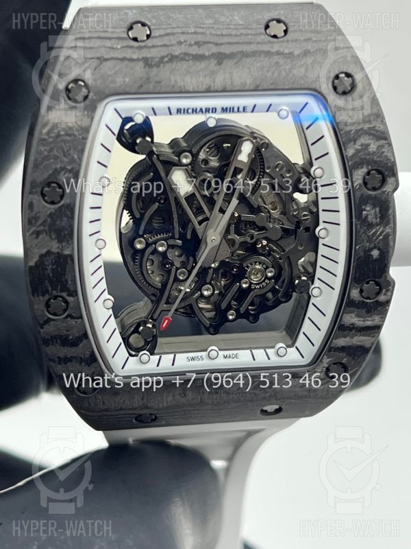 Фото 3 - Richard Mille RM 055 Carbon Black White Art 10254