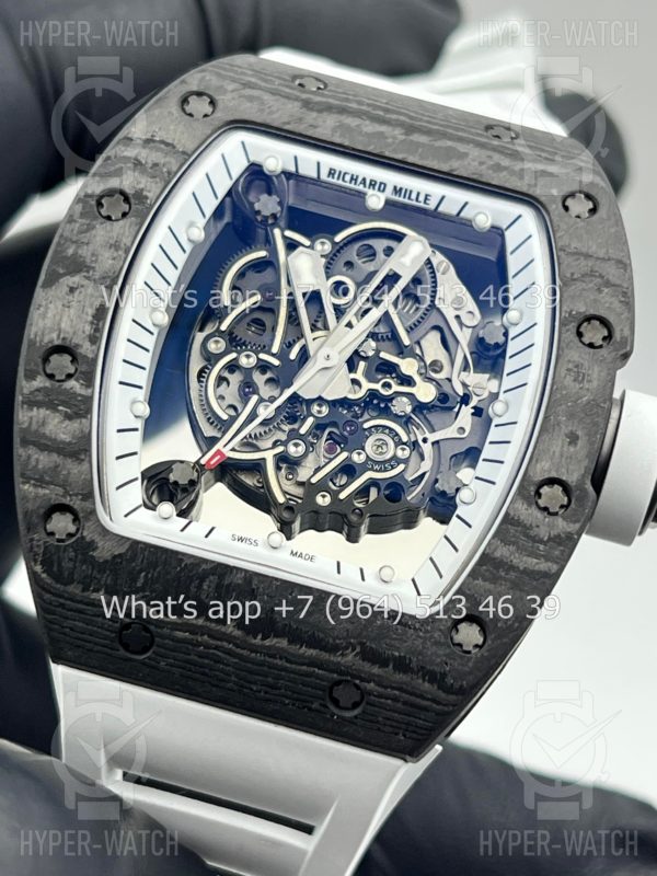 Фото 5 - Richard Mille RM 055 Carbon Black White Art 10254