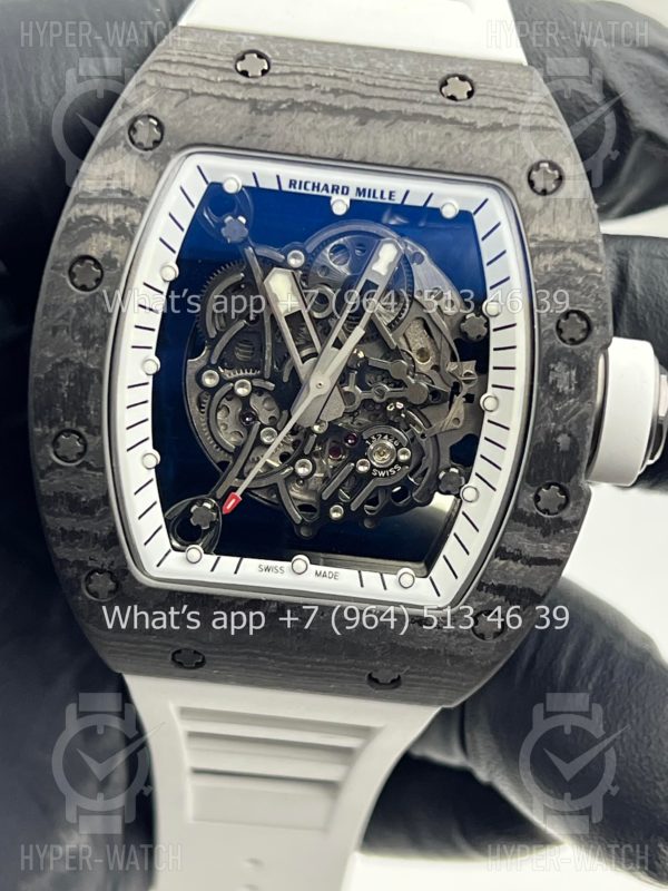 Фото 6 - Richard Mille RM 055 Carbon Black White Art 10254