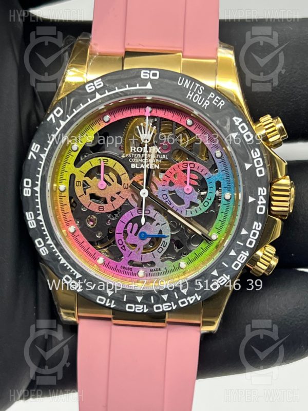 Фото 2 - Rolex Cosmograph Daytona 40mm Blaken Skeleton Pink Art 10626