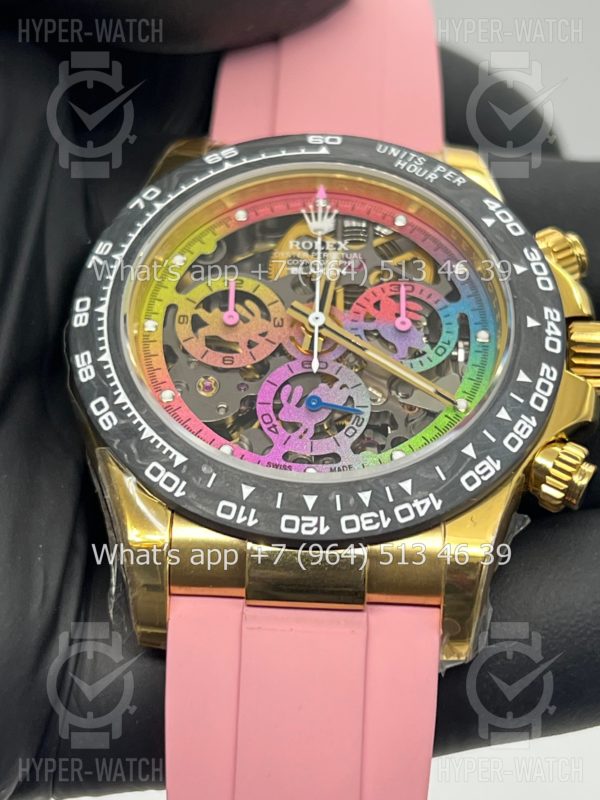 Фото 4 - Rolex Cosmograph Daytona 40mm Blaken Skeleton Pink Art 10626