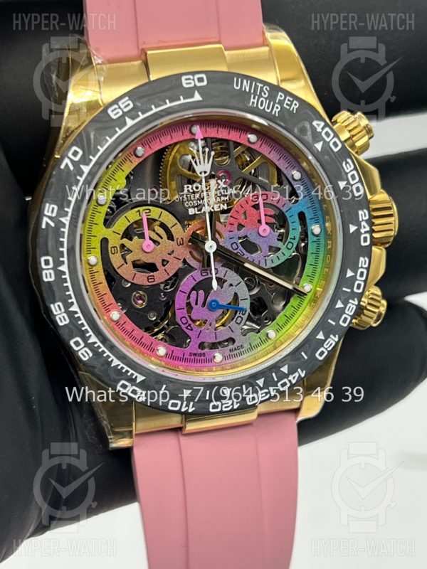 Фото 5 - Rolex Cosmograph Daytona 40mm Blaken Skeleton Pink Art 10626