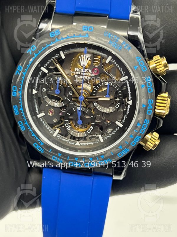 Фото 3 - Rolex Cosmograph Daytona 40mm Blaken Skeleton Blue Art 10625
