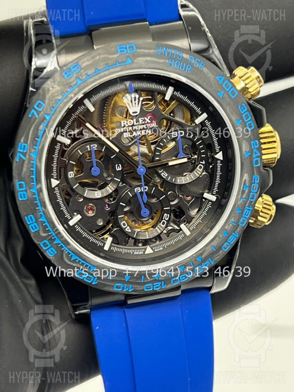 Фото 4 - Rolex Cosmograph Daytona 40mm Blaken Skeleton Blue Art 10625