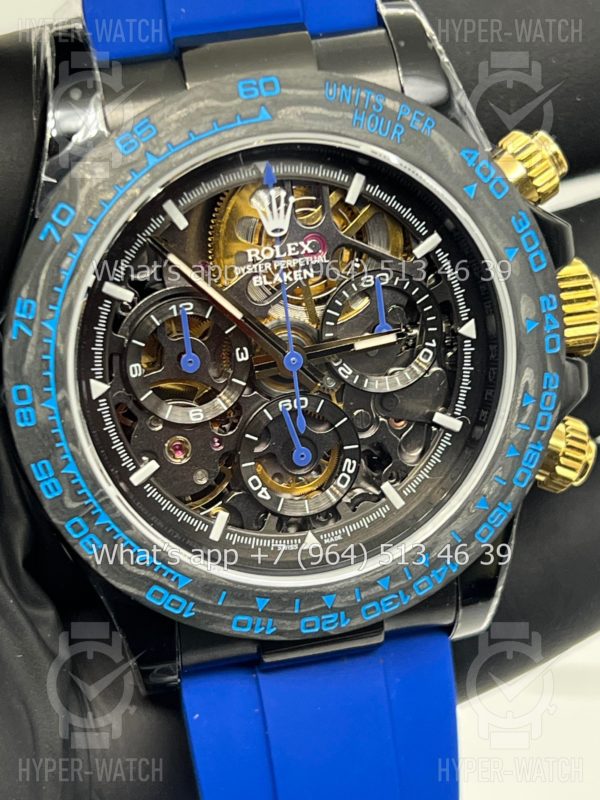 Фото 5 - Rolex Cosmograph Daytona 40mm Blaken Skeleton Blue Art 10625