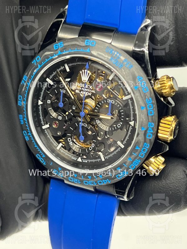 Фото 7 - Rolex Cosmograph Daytona 40mm Blaken Skeleton Blue Art 10625