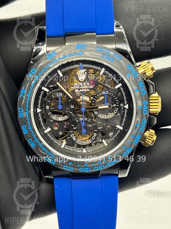Фото 8 - Rolex Cosmograph Daytona 40mm Blaken Skeleton Blue Art 10625