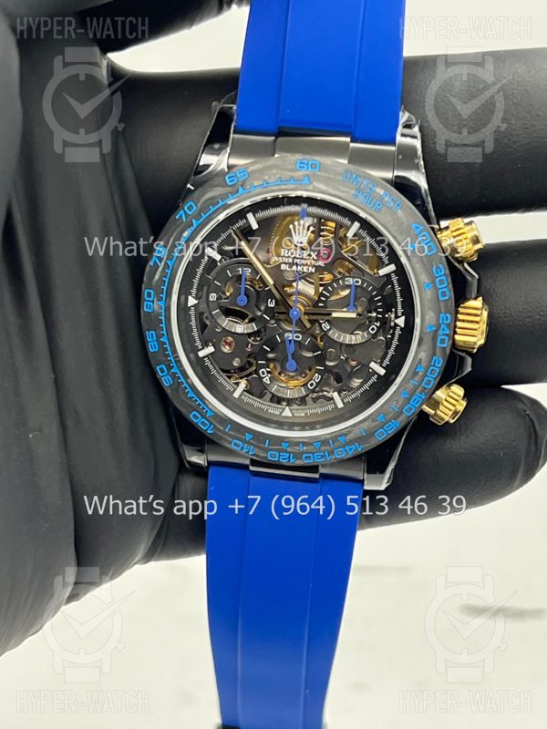 Фото 9 - Rolex Cosmograph Daytona 40mm Blaken Skeleton Blue Art 10625