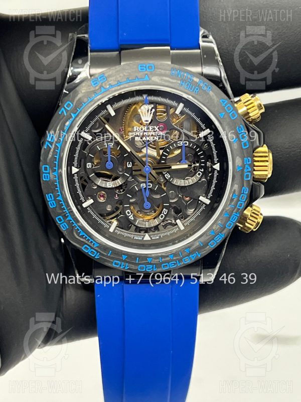 Фото 10 - Rolex Cosmograph Daytona 40mm Blaken Skeleton Blue Art 10625