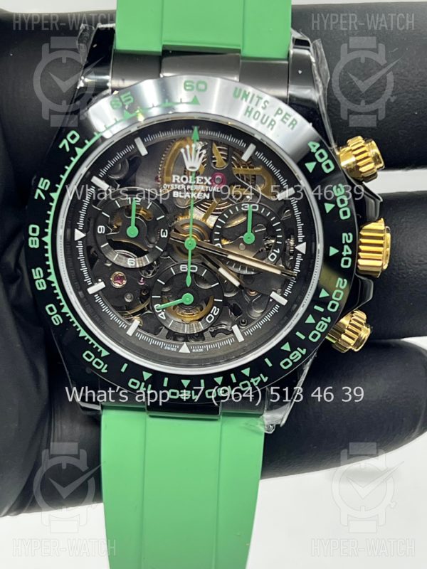 Товар Rolex Cosmograph Daytona 40mm Blaken Skeleton Green Art 10624 Фото 2 - Rolex Cosmograph Daytona 40mm Blaken Skeleton Green Art 10624
