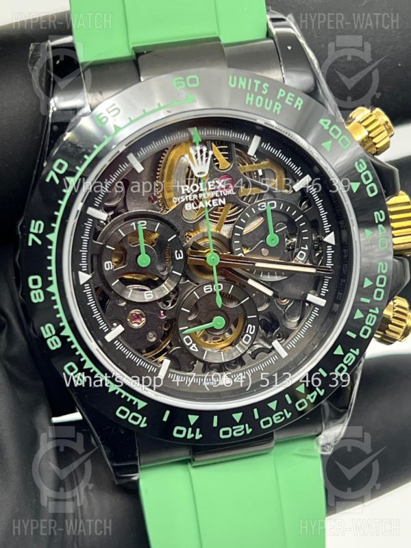 Товар Rolex Cosmograph Daytona 40mm Blaken Skeleton Green Art 10624 Фото 4 - Rolex Cosmograph Daytona 40mm Blaken Skeleton Green Art 10624