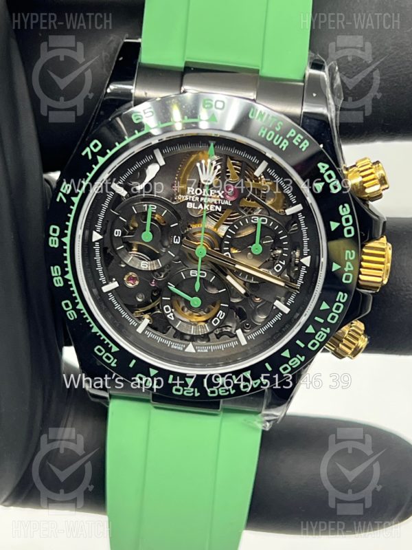 Товар Rolex Cosmograph Daytona 40mm Blaken Skeleton Green Art 10624 Фото 8 - Rolex Cosmograph Daytona 40mm Blaken Skeleton Green Art 10624