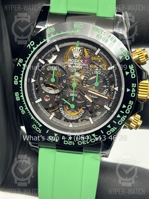Товар Rolex Cosmograph Daytona 40mm Blaken Skeleton Green Art 10624 Фото 9 - Rolex Cosmograph Daytona 40mm Blaken Skeleton Green Art 10624