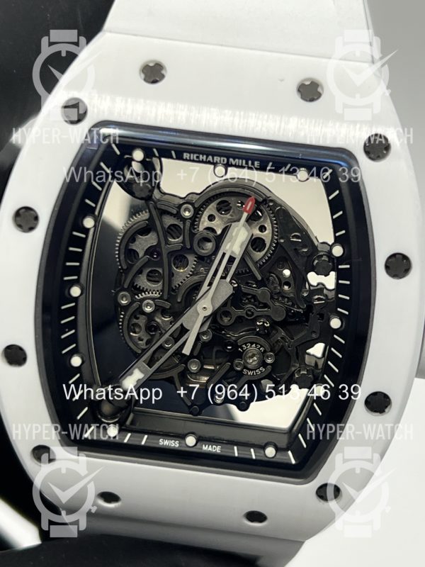 Товар Richard Mille RM 055 White Bubba Watson Ceramic Art 10600 Фото 2 - Richard Mille RM 055 White Bubba Watson Ceramic Art 10600