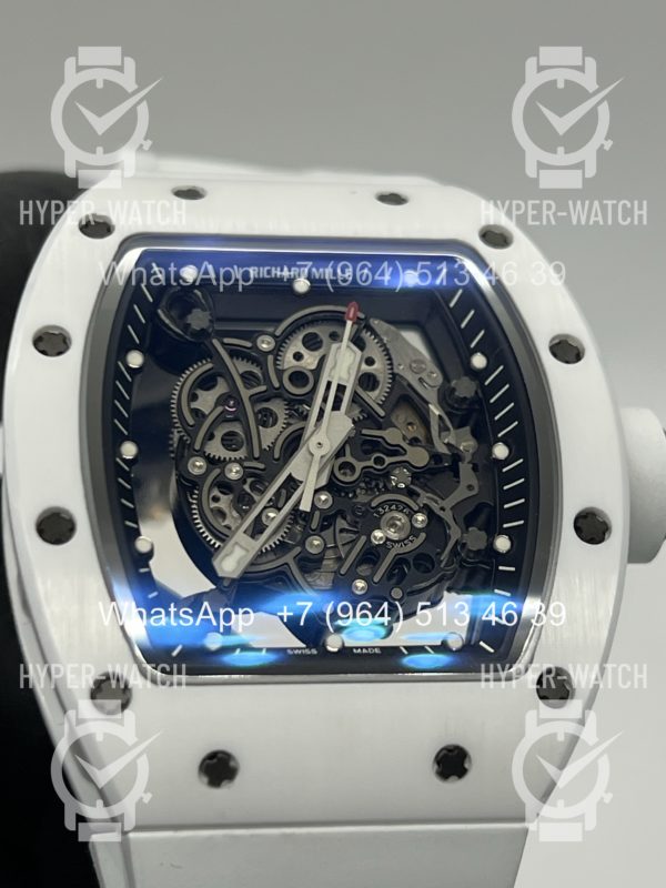 Товар Richard Mille RM 055 White Bubba Watson Ceramic Art 10600 Фото 3 - Richard Mille RM 055 White Bubba Watson Ceramic Art 10600