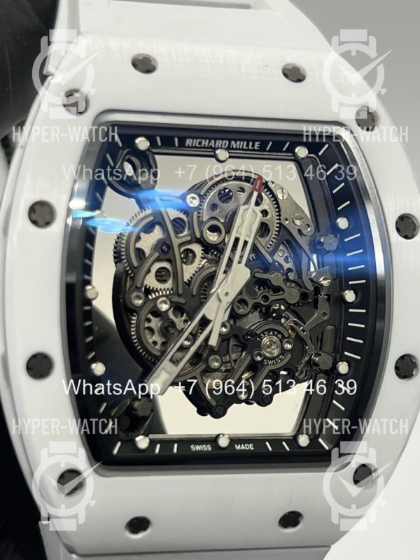 Товар Richard Mille RM 055 White Bubba Watson Ceramic Art 10600 Фото 4 - Richard Mille RM 055 White Bubba Watson Ceramic Art 10600