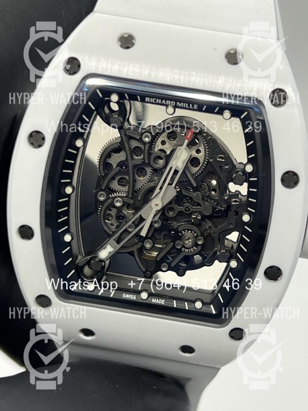 Товар Richard Mille RM 055 White Bubba Watson Ceramic Art 10600 Фото 8 - Richard Mille RM 055 White Bubba Watson Ceramic Art 10600