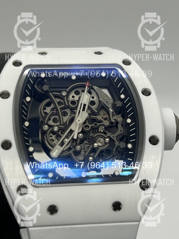 Товар Richard Mille RM 055 White Bubba Watson Ceramic Art 10600 Фото 10 - Richard Mille RM 055 White Bubba Watson Ceramic Art 10600