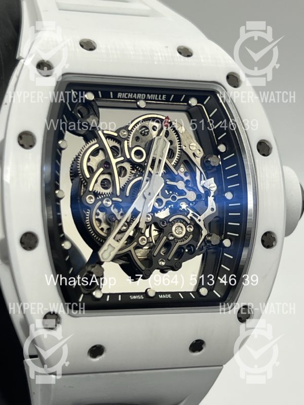 Товар Richard Mille RM 055 White Bubba Watson Ceramic Art 10600 Фото 11 - Richard Mille RM 055 White Bubba Watson Ceramic Art 10600