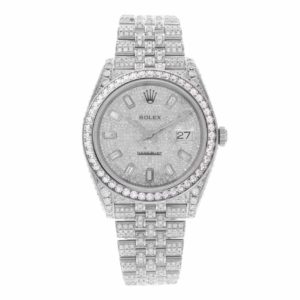 Фото 51 - Rolex DateJust 41mm 126300 Custom Diamonds Steel