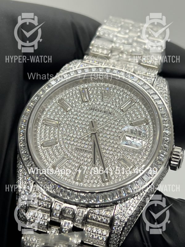 Товар Rolex DateJust 41mm 126300 Custom Diamonds Steel Фото 3 - Rolex DateJust 41mm 126300 Custom Diamonds Steel