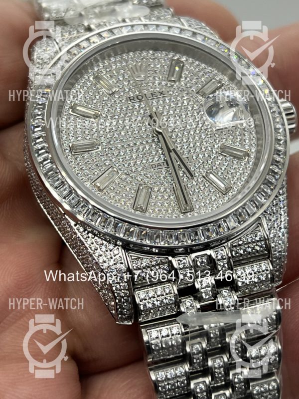 Фото 2 - Rolex DateJust 41mm 126300 Custom Diamonds Steel Art 11314