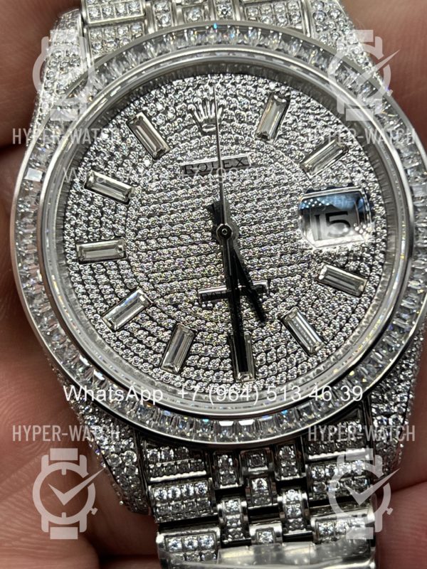 Фото 3 - Rolex DateJust 41mm 126300 Custom Diamonds Steel Art 11314