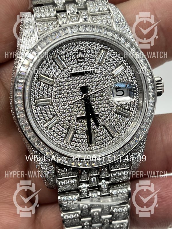 Фото 6 - Rolex DateJust 41mm 126300 Custom Diamonds Steel Art 11314