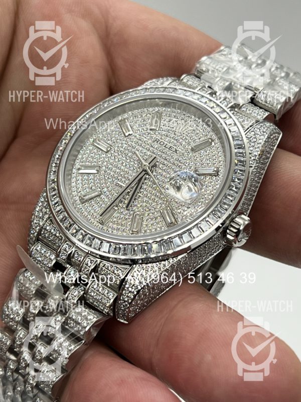Фото 12 - Rolex DateJust 41mm 126300 Custom Diamonds Steel Art 11314