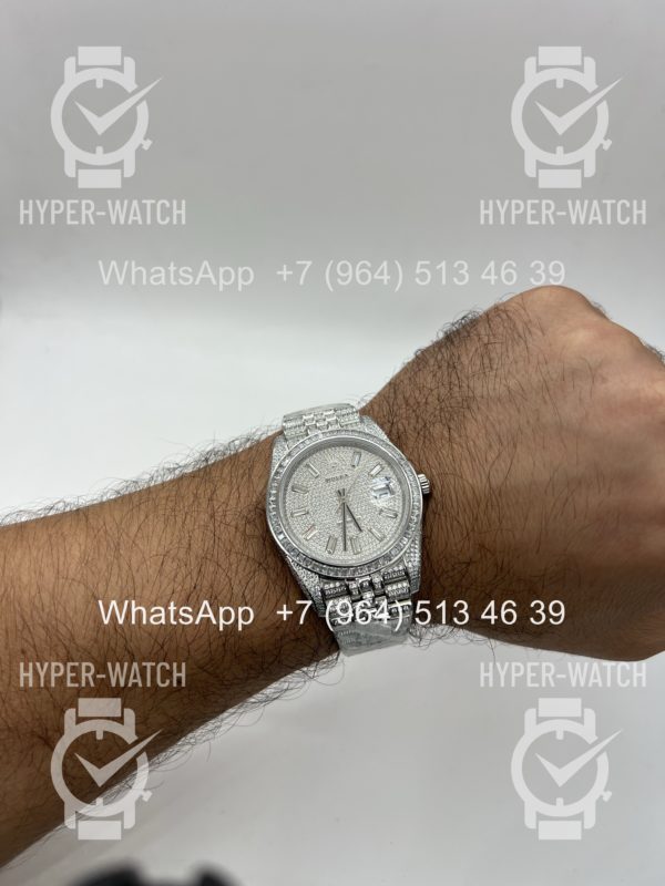 Фото 31 - Rolex DateJust 41mm 126300 Custom Diamonds Steel Art 11314
