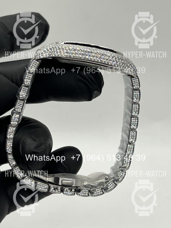 Фото 15 - Cartier Santos de Cartier 40mm Diamond Steel Art 11450