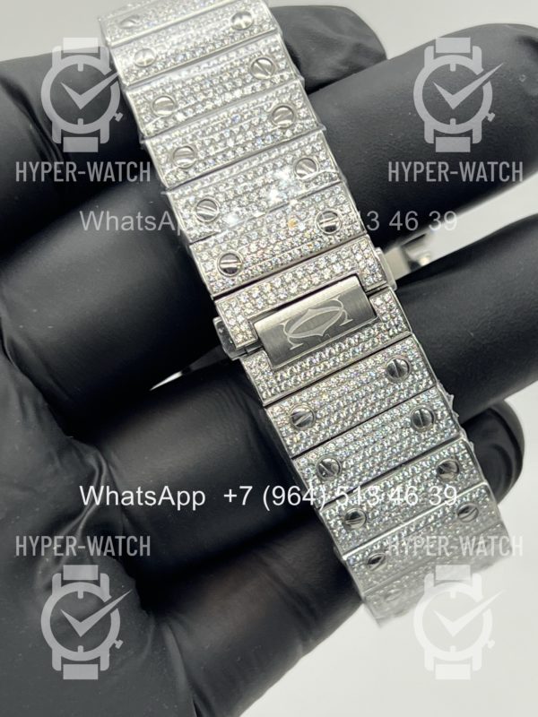 Фото 16 - Cartier Santos de Cartier 40mm Diamond Steel Art 11450